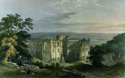 Abadia de Rievaulx em Rye Valley, de 