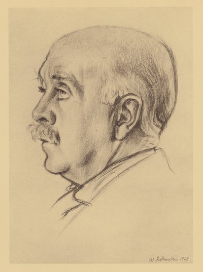 Retrato de Max Beerbohm (litografia) de William (after) Rothenstein