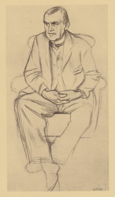 Retrato de Philip Wilson Steer (litografia) de William (after) Rothenstein