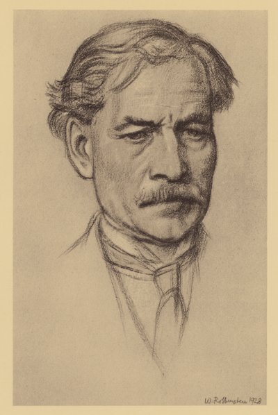 Retrato de Rt Hon J Ramsay Macdonald (litografia) de William (after) Rothenstein