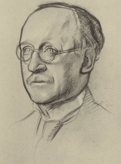 Sir Edwin Lutyens, RA (litho) de William (after) Rothenstein