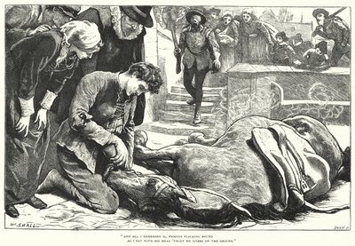 Como Trouxeram a Boa Nova de Gand para Aix (gravura) de William (after) Small