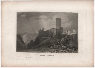 Arruinar Lahneck de William (after) Tombleson
