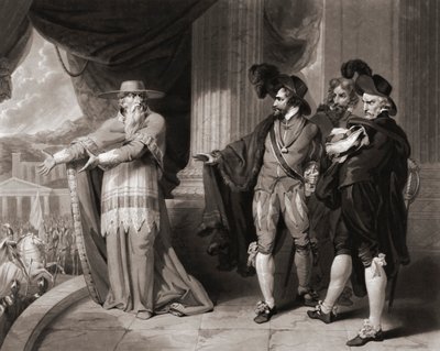 Francisco Jiménez de Cisneros responde aos nobres. (imprimir) de William (after) Ward