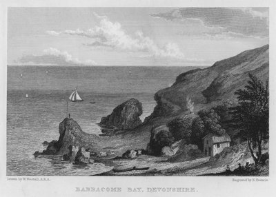 Babbacome Bay, Devonshire (gravura) de William (after) Westall