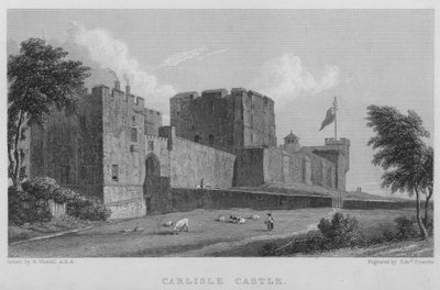 Castelo de Carlisle (gravura) de William (after) Westall