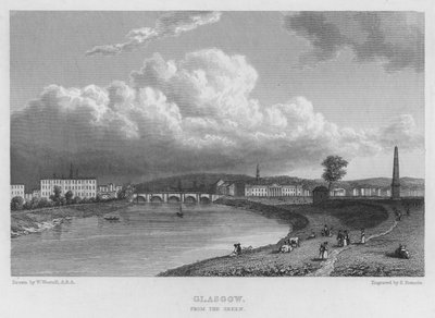 Glasgow, do Verde (gravura) de William (after) Westall