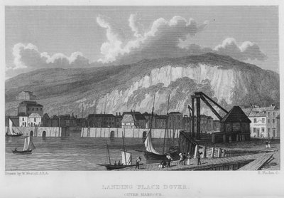 Landing Place, Dover, Outer Harbour (gravação) de William (after) Westall