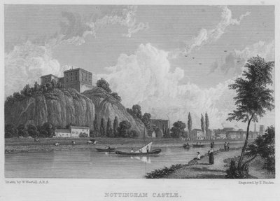 Castelo de Nottingham (gravura) de William (after) Westall