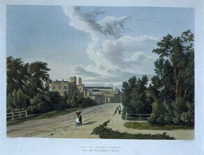 Vista da Rugby School da Northampton Road, da 