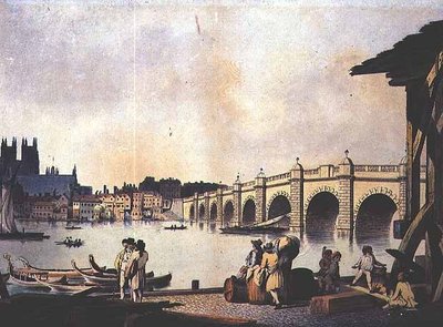 Ponte de Westminster (litho) de William (attr. to) Marlow