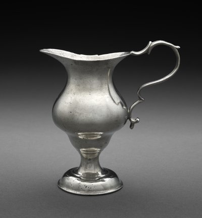 Pote de creme, c.1764-98 (estanho) de William (attr.to) Will