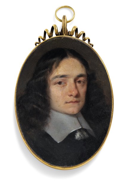 Um cavalheiro anteriormente chamado John Milton (óleo sobre cobre) de William (circle of) Dobson