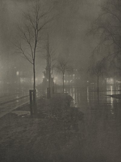 Noite molhada, Columbus Circle, Nova York de William A. Fraser