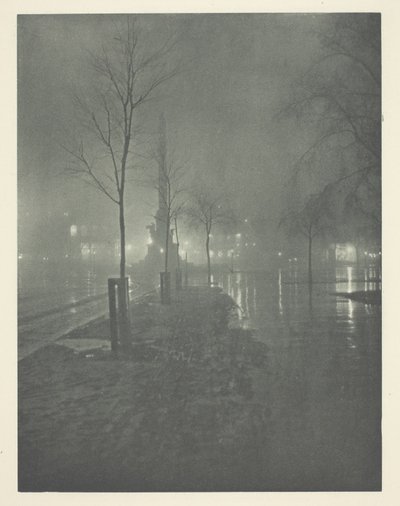 Noite molhada, Columbus Circle, Nova York de William A. Fraser