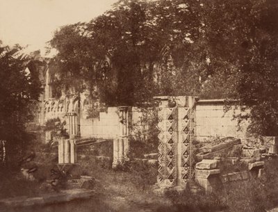 Casa do Capítulo, Abadia de Santa Maria, 1853 (foto) de William A. Pumphrey