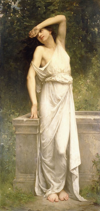 Uma beleza clássica por um poço, de William Adolphe Bouguereau