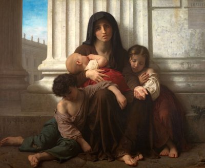 Caridade, 1865 também conhecida como "A Família Indígena". de William Adolphe Bouguereau