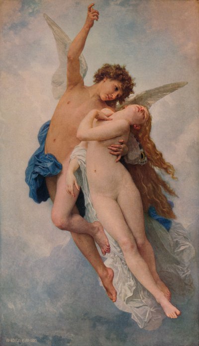 Cupido e Psique, 1889, 1938 de William Adolphe Bouguereau