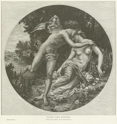 Flora e Zéfiro de William Adolphe Bouguereau