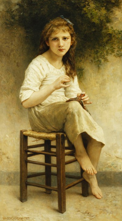 Idle Thoughts de William Adolphe Bouguereau