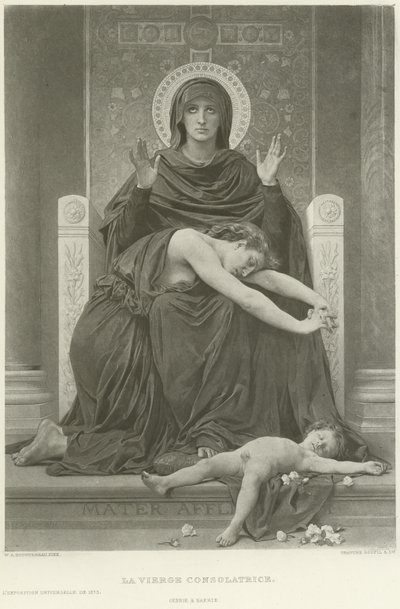 A Virgem Consolante (gravura) de William Adolphe Bouguereau