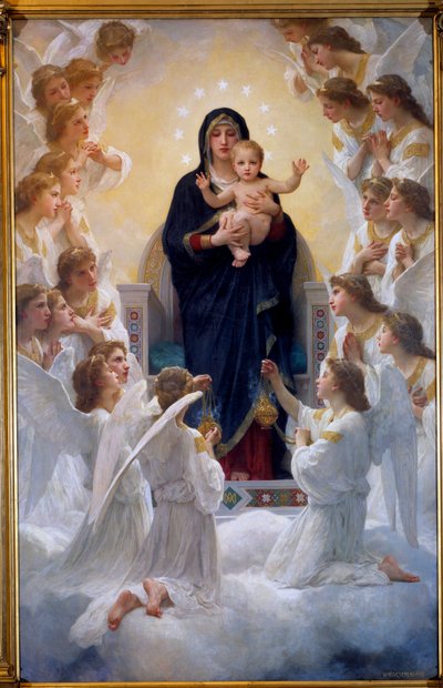 La Vierge aux Angels, de William Adolphe Bouguereau (1825-1905) 1900 de William Adolphe Bouguereau
