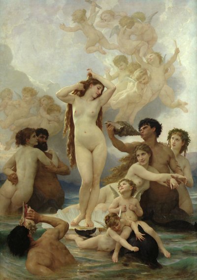 O Nascimento de Vênus de William Adolphe Bouguereau