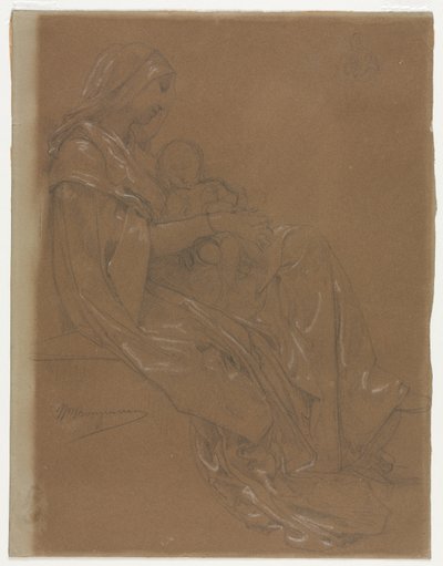 A Virgem e o Menino de William Adolphe Bouguereau