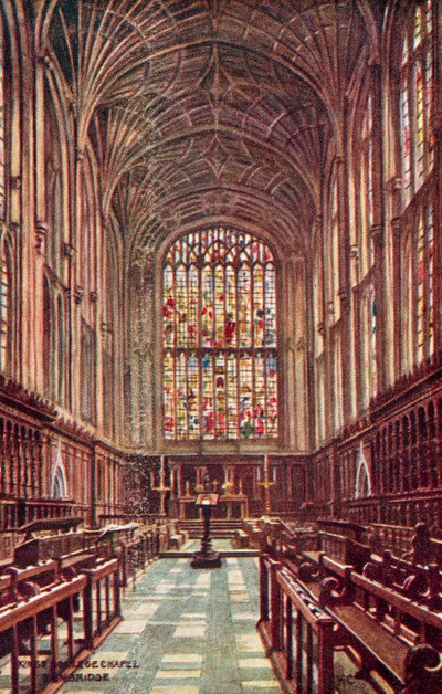 Capela da faculdade dos reis, cambridge de William Affleck Carruthers