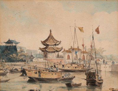 Cena chinesa (Templo e Shinsan) de William Alexander