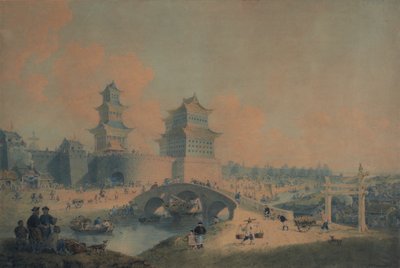 Cidade de Pekin, Ping Tze Muen, Um dos Portões Ocidentais de Pekin de William Alexander