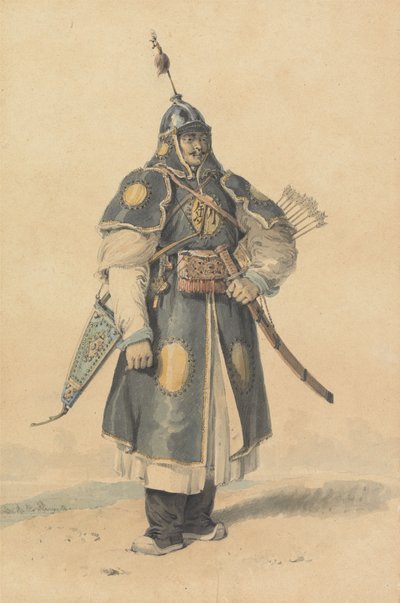 Retrato de um Soldado Chinês de William Alexander