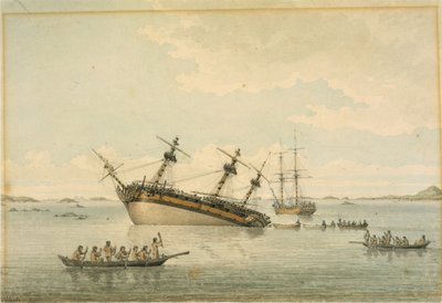 O Discovery nas rochas, Queen Charlotte