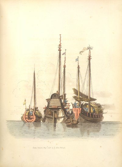 Três navios fundeados de William Alexander