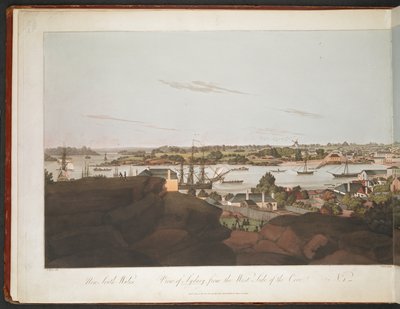 Vista de Sydney do lado oeste da enseada. de William Alexander
