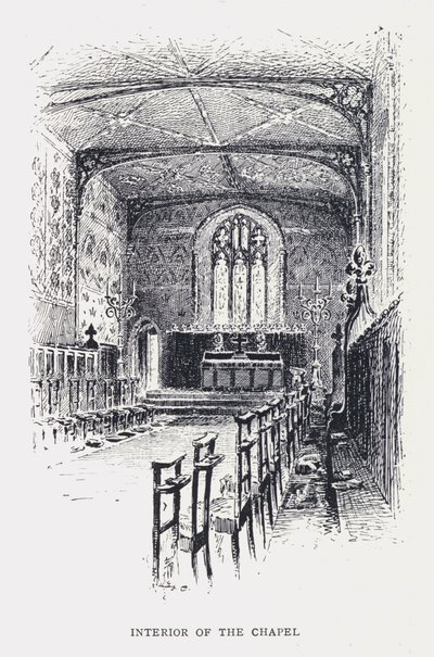 Interior da Capela (gravura) de William Alexander Ansted