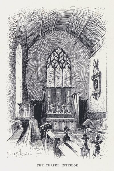 A Capela Interior (gravura) de William Alexander Ansted