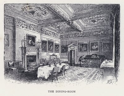 A Sala de Jantar (gravura) de William Alexander Ansted