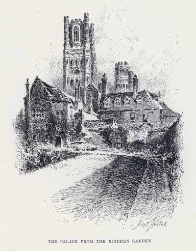 O Palácio do Jardim da Cozinha (gravura) de William Alexander Ansted