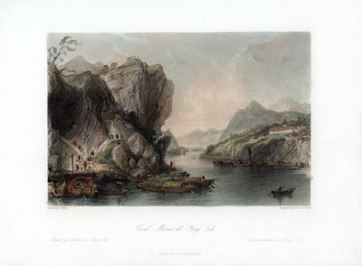 "Coal Mines at Ying-Tih", China, c1840. de William Alexander Le Petit
