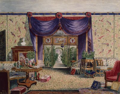 A Sala Chinesa em Middleton Park, Oxfordshire de William Alfred Delamotte
