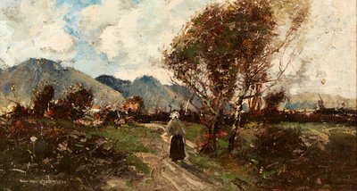 Homeward Bound (óleo sobre tela) de William Alfred Gibson