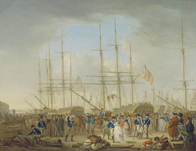 Hussardos Embarcando no Deptford de William Anderson