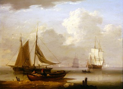 Marinha, c.1800 (óleo a bordo) de William Anderson