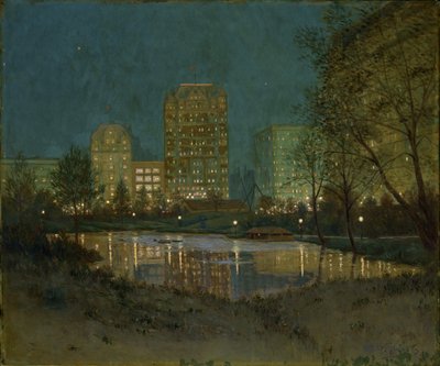 Central Park and the Plaza, 1917-1918. de William Anderson Coffin