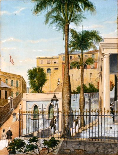 Colonos holandeses em St Thomas, Ilhas Virgens de William August Thulstrup