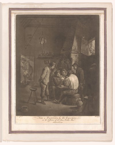 Agricultores a jogar às cartas na estalagem de William Baillie