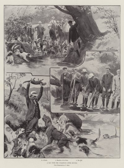 Um dia com os cães da raça Otter de William Barnes Wollen