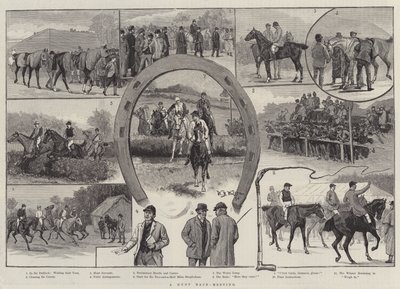 Uma reunião de corrida de caça de William Barnes Wollen